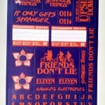 Stranger Things Notizbuch Aufkleber