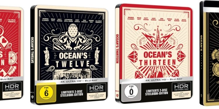 oceans 4k steelbooks