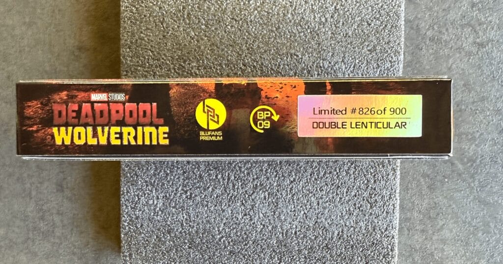 Review Deadpool & Wolverine - Blufans Premium Collection #09 - Double Lenticular Fullslip Steelbook unterseite